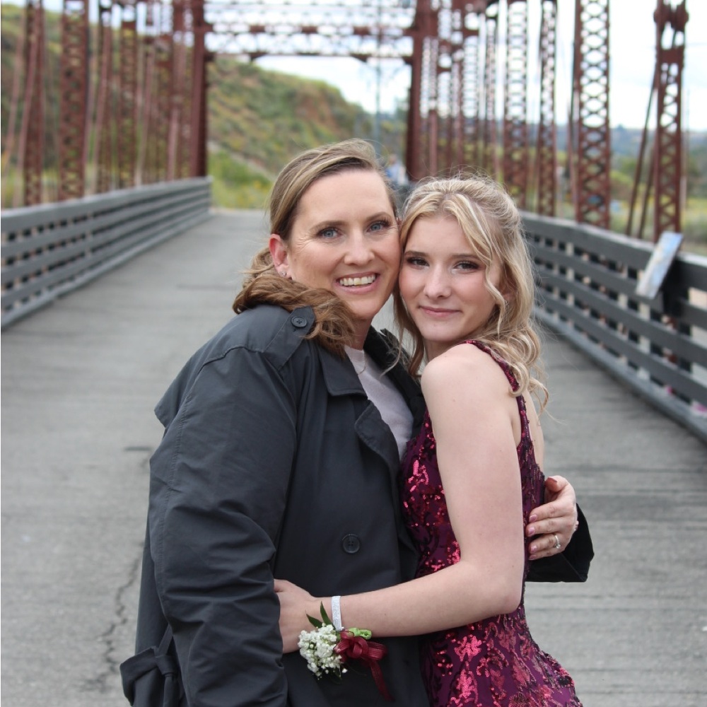 Burgundy prom dress
